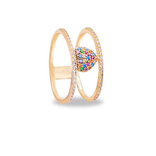 Anello Cuore Yellow Gold
