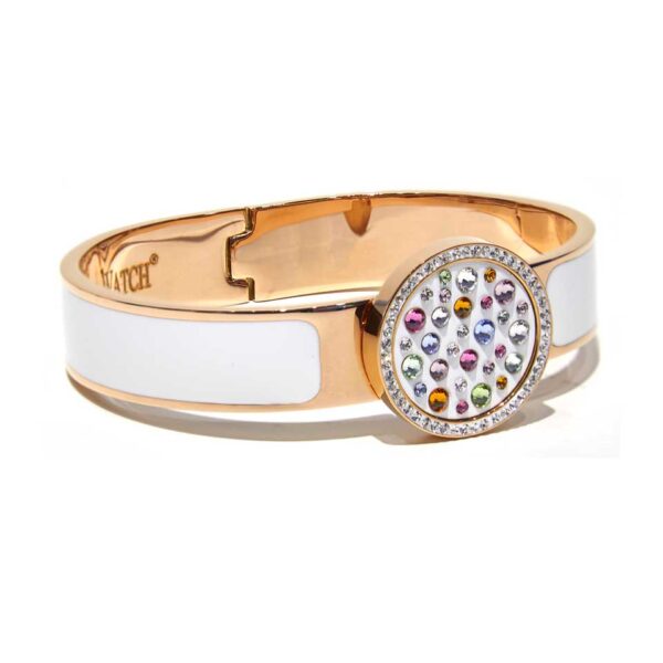 Capri Watch – Bracciale MultiJoy Classic Oro Rosa / Smalto Bianco (Ref. 5639-00)