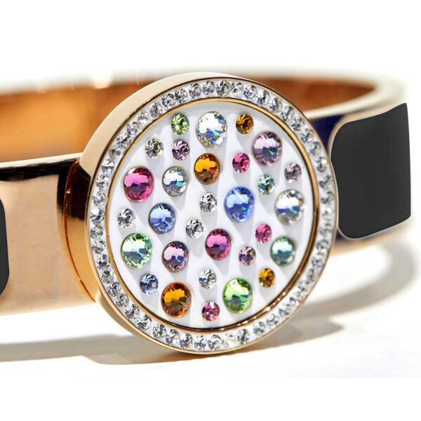 MultiJoy – Bracciale Classic Oro Rosa e Smalto Nero