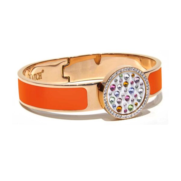 MultiJoy – Bracciale Classic Oro Rosa e Smalto Arancione