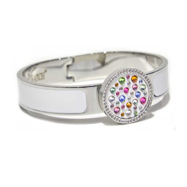 MultiJoy – Bracciale Classic Argentato e Smalto Bianco
