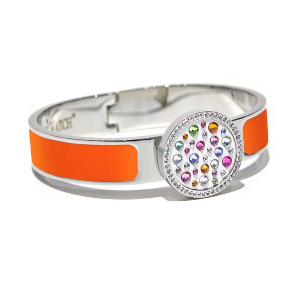 MultiJoy – Bracciale Classic Argentato e Smalto Arancione