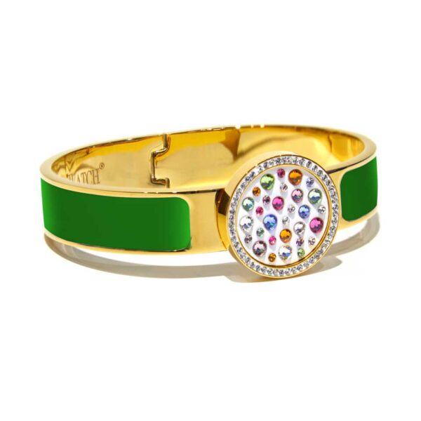 MultiJoy – Bracciale Classic Oro Giallo e Smalto Verde