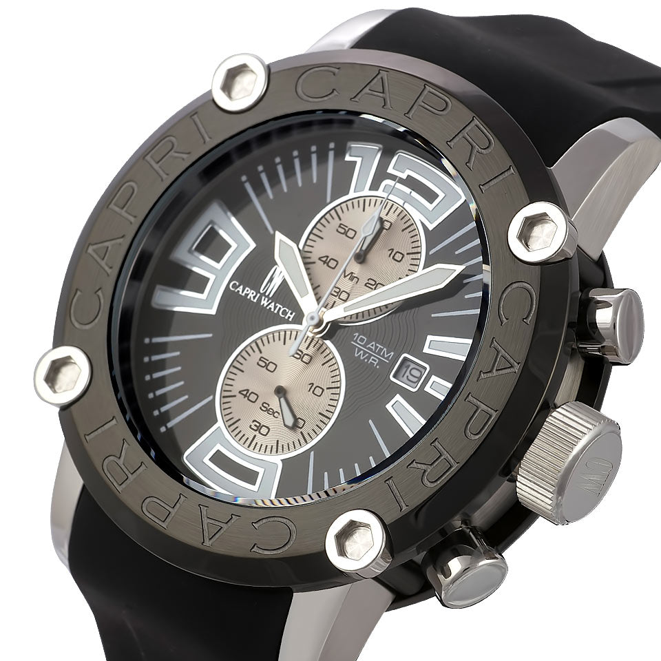 Capri Watch – Chrono 4 Rocks Over Black (Ref. 4723)