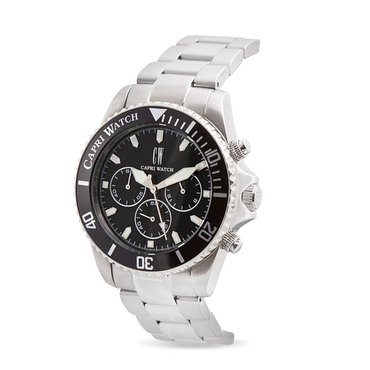 Capri Watch – Chrono New Sub Black Stainless Steel (Ref. 5502)