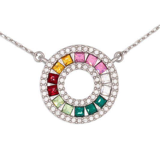 Collana Rainbow Silver