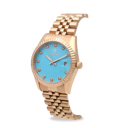 Capri Watch – Orologio Eternity 36 Rosè Light Blue (Ref. 5974)