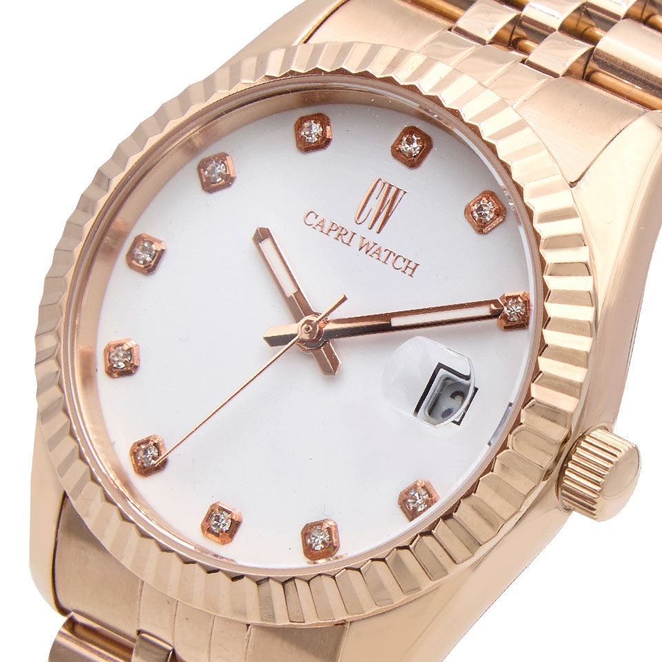 Capri Watch – Orologio Eternity 36 Rosè White (Ref. 6015)