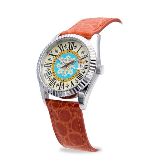 Capri Watch - Orologio Eternity First 36 Orange Crocodile