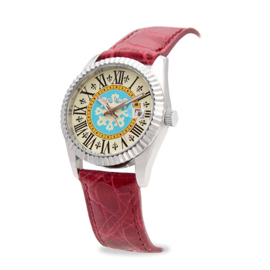 Capri Watch - Orologio Eternity First 36 Red Crocodile