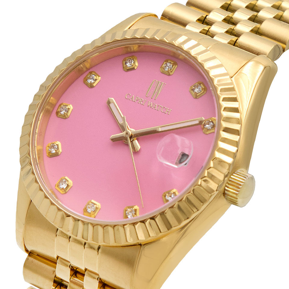 Capri Watch – Orologio Eternity 36 Gold Pink (Ref. 5980-02)