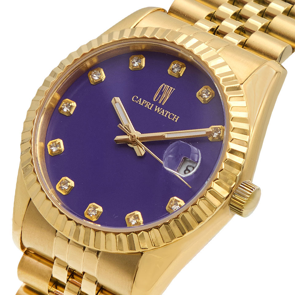 Capri Watch – Orologio Eternity 36 Gold Purple (Ref. 5977)