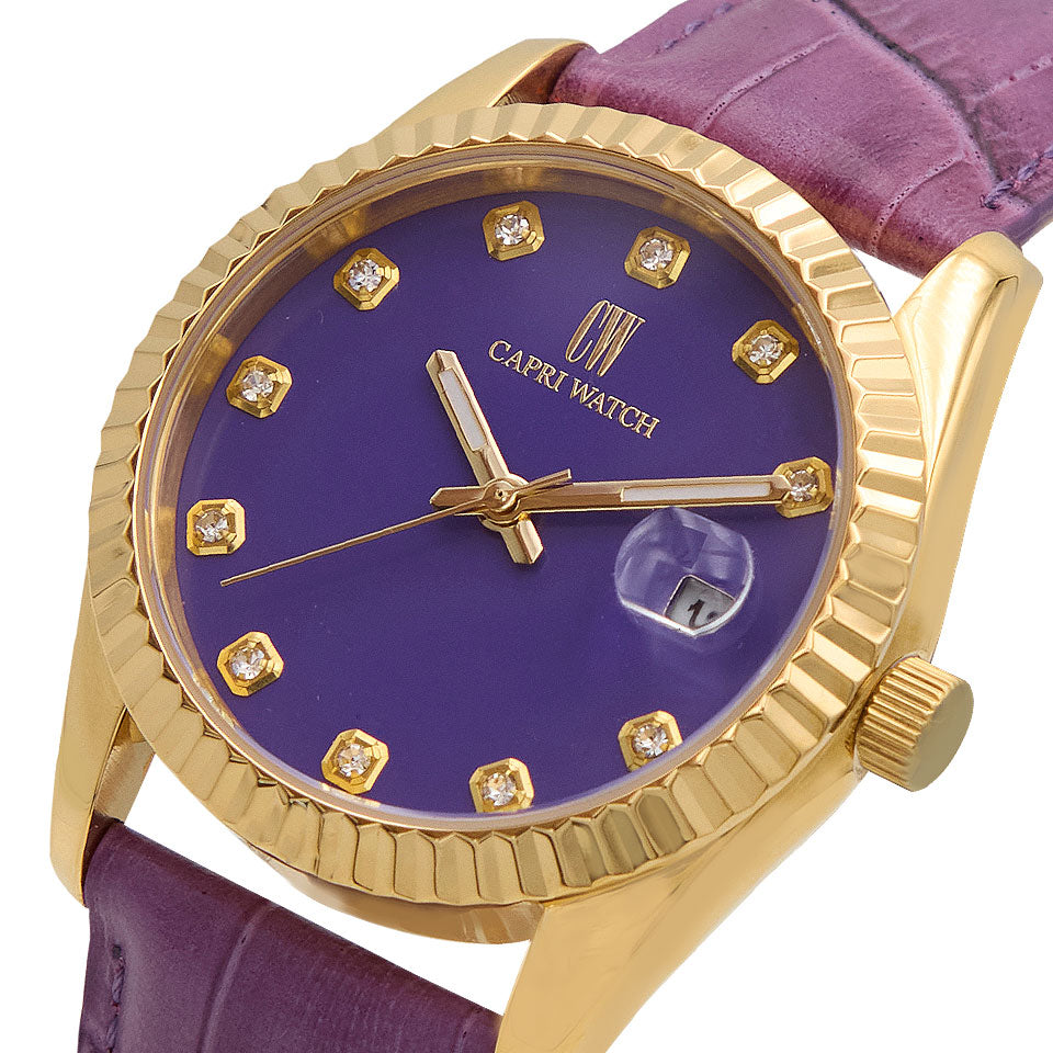 Capri Watch – Orologio Eternity 36 Gold Purple-Purple (Ref. 5982-03)