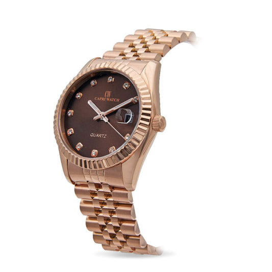 Capri Watch - Orologio Eternity 36 Rosè Brown