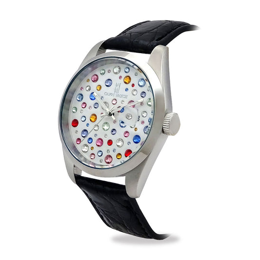 Capri Watch – Orologio Glamour Multijoy 39 Crocodile Black (Ref. 6106-01)