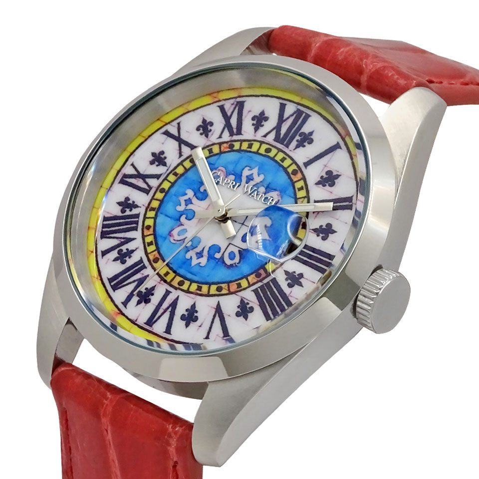 Capri Watch – Orologio Glamour First 39 Crocodile Fuchsia (Ref. 6091-31)