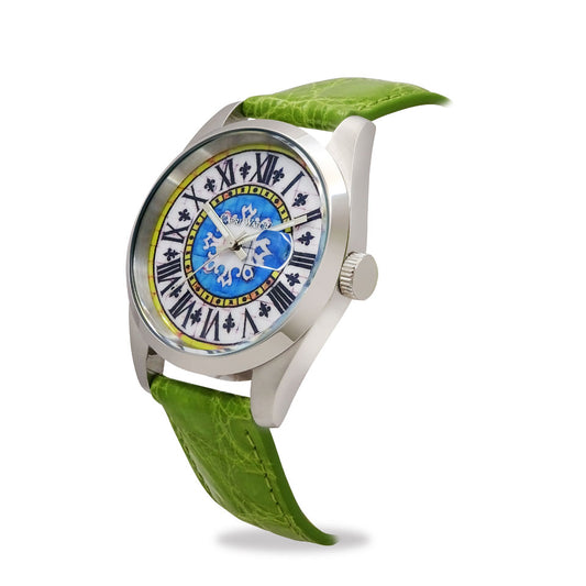 Capri Watch – Orologio Glamour First 39 Crocodile Light Green (Ref. 6091-52)