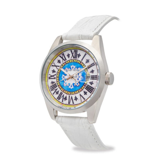Capri Watch - Orologio Glamour First 40 Crocodile White