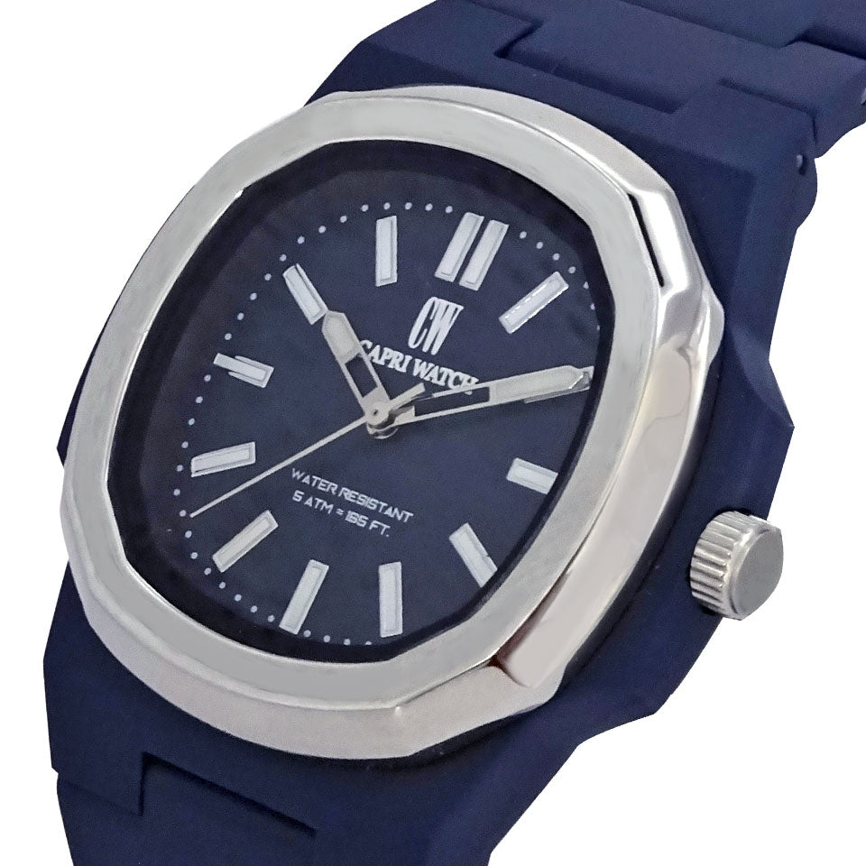 Capri Watch – Orologio Rainbow 38 Blue Steel Bezel (Ref. 6122)
