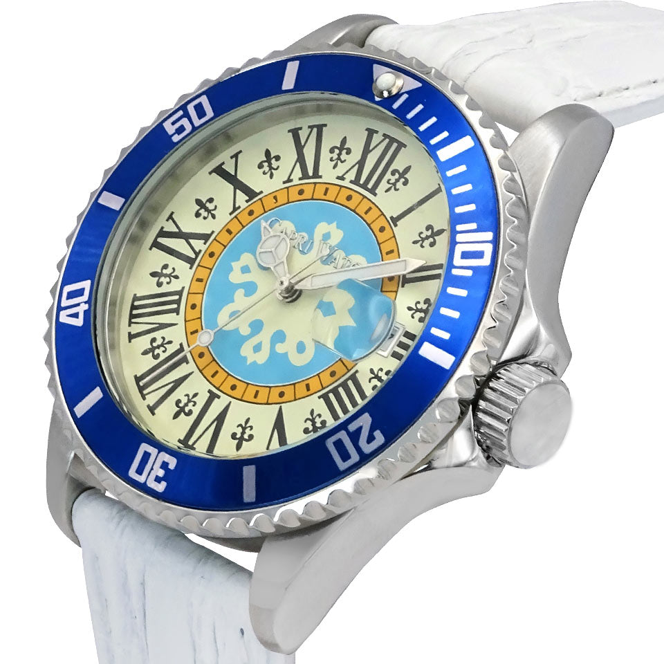 Capri Watch – Orologio Sub Capri First 40 Crocodile White (Ref. 6085-00)
