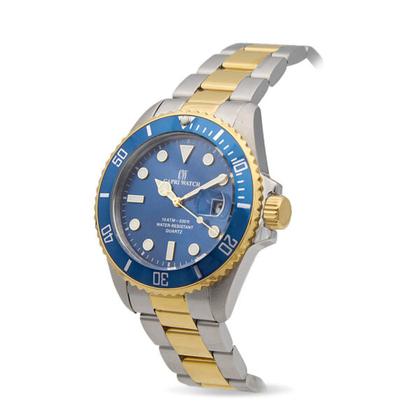Capri Watch - Orologio Sub Capri 40 Steel-Gold Blue