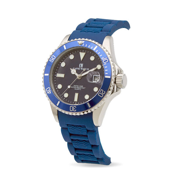 Capri Watch - Orologio Sub Capri 40 Blue Caucciù
