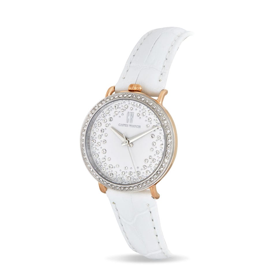 Capri Watch – Orologio Retrò Mini Storm Bimetal White (Ref. 5386)