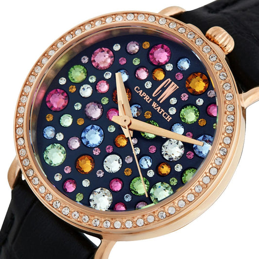 Capri Watch – Orologio Retrò Multijoy Gold Rose – Black (Ref. 5537)