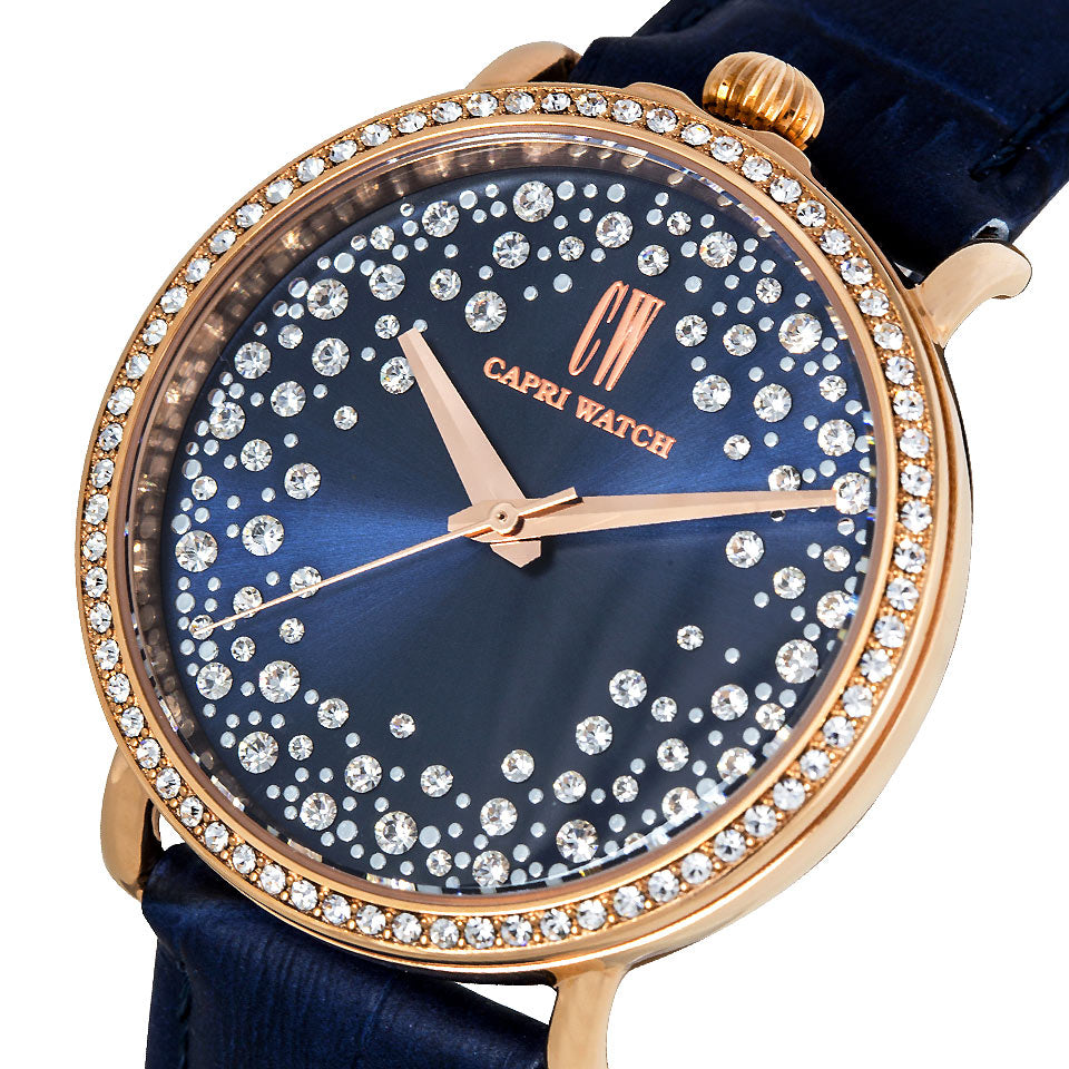Capri Watch – Retrò Storm Blu Rose Gold (Ref. 5366)