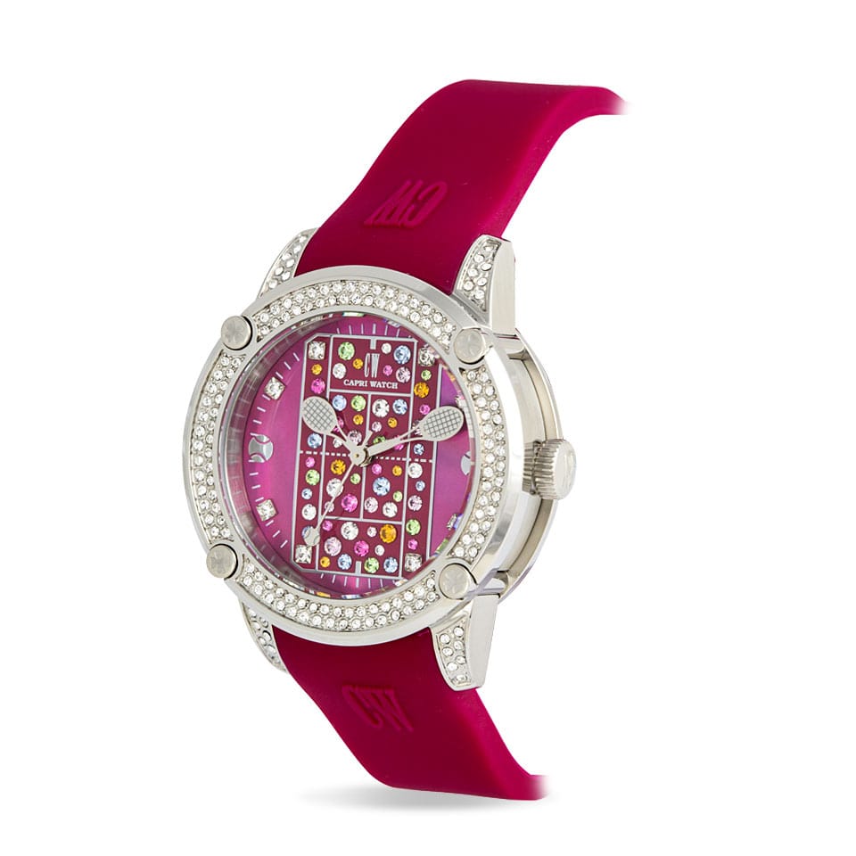 Capri Watch – Orologio Tennis Lady MultiJoy Burgundy (Ref. 5462)