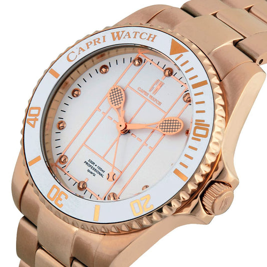 Capri Watch – Orologio Tennis Rose Gold White (Ref. 5596)