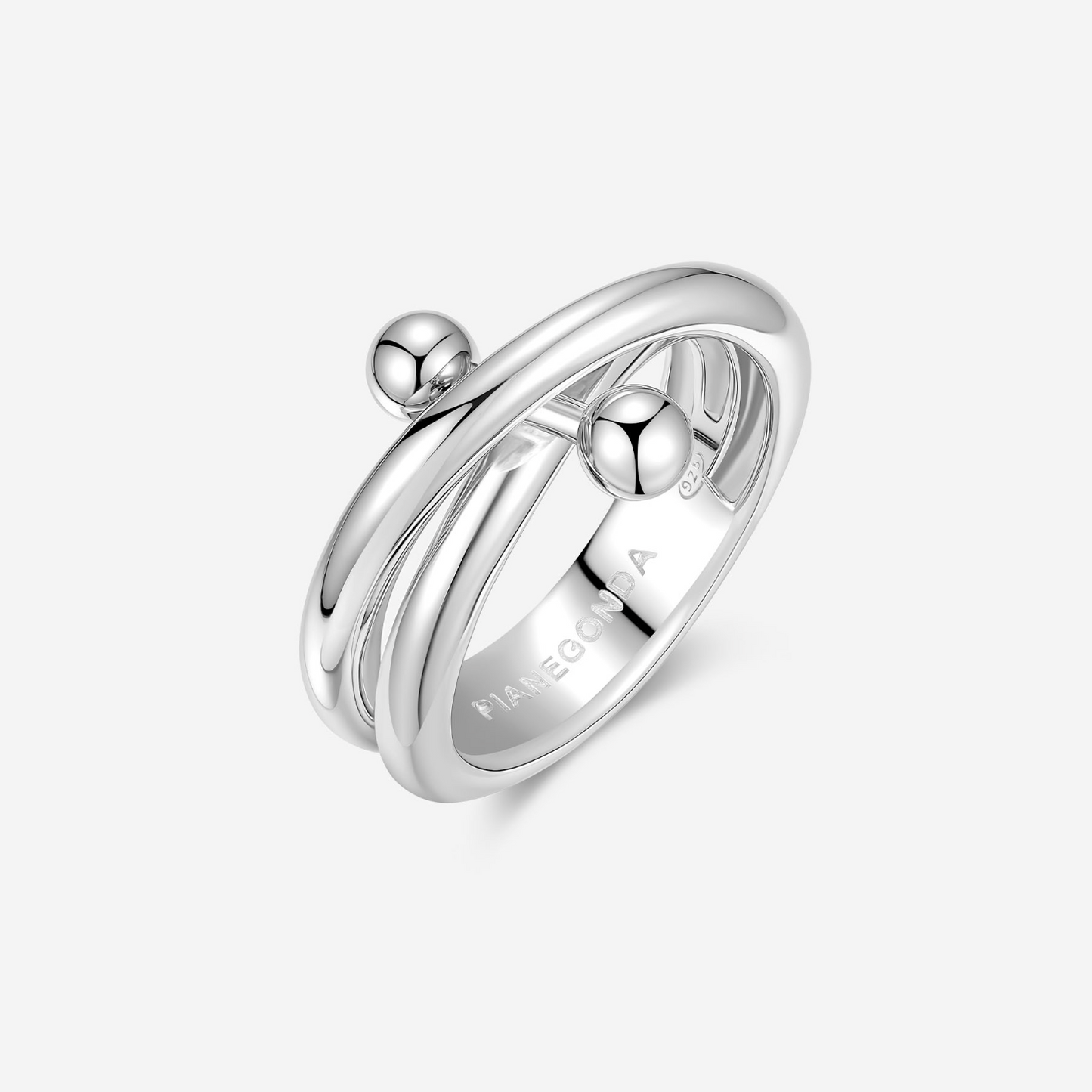 Pianegonda – Anello Doppio Giro in Argento 925 (Ref. PSOR020)