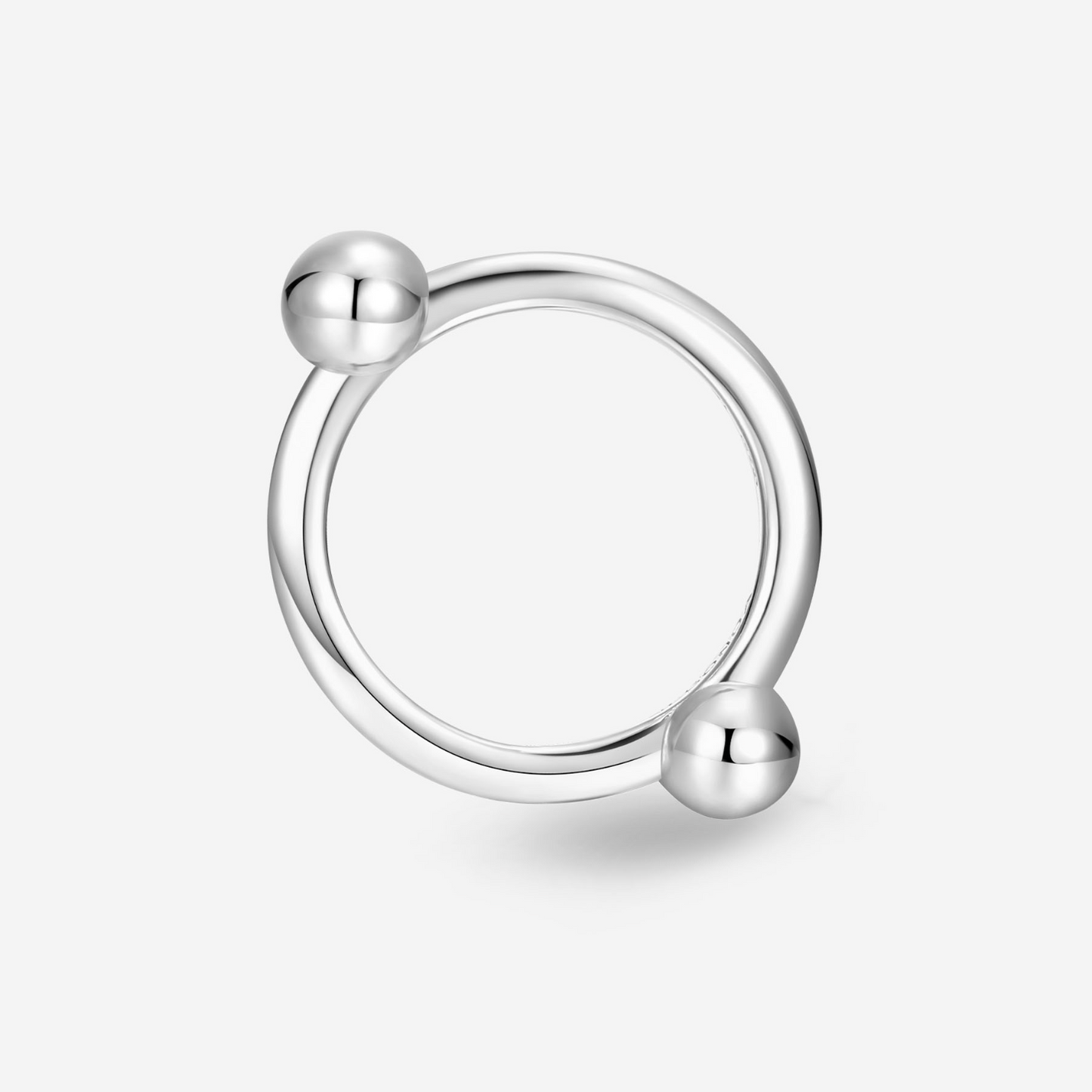 Pianegonda – Anello Stressless Equilibrio con Due Sfere in Argento 925 (Ref. PSOR012)