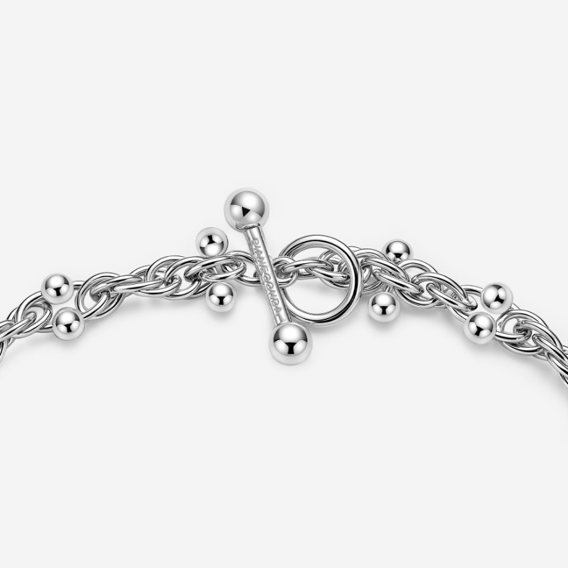 Pianegonda – Collana Assoluto a Maglia Intrecciata Lunga in Argento 925 (Ref. PSON30)