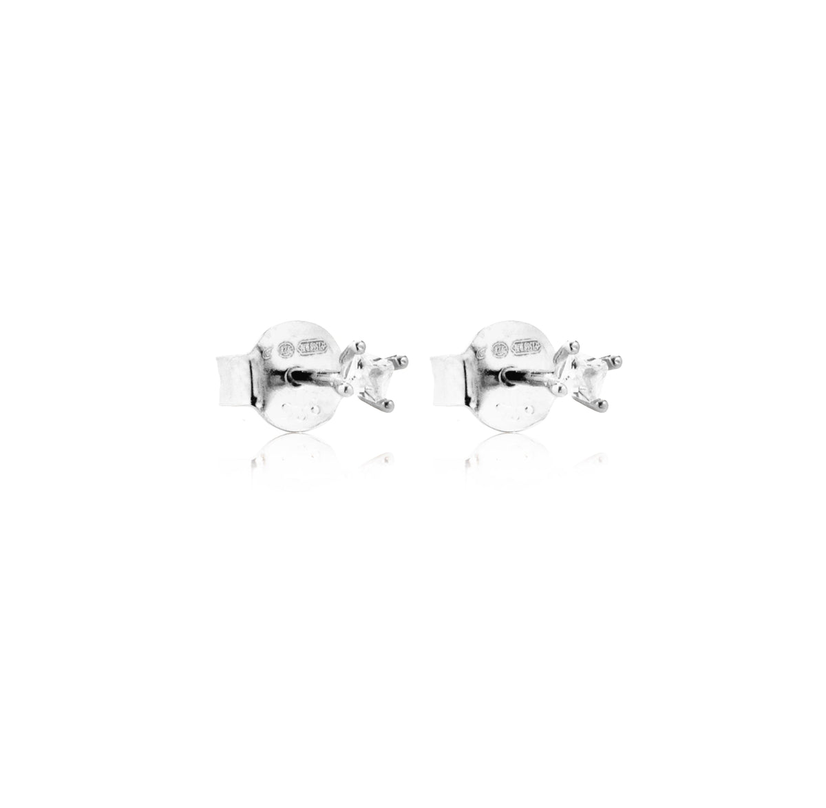 Orecchini Punto Luce con Zirconi Swarovski in Argento 925 – 0,2 cm