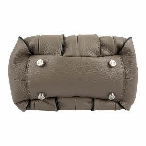 CAPRI WATCH - Borsa "Marta" Beige realizzata in pelle “pieno fiore” di vitello con “stampa Alce”, foderata internamente in pelle scamosciata, con tracolla - 5777 05