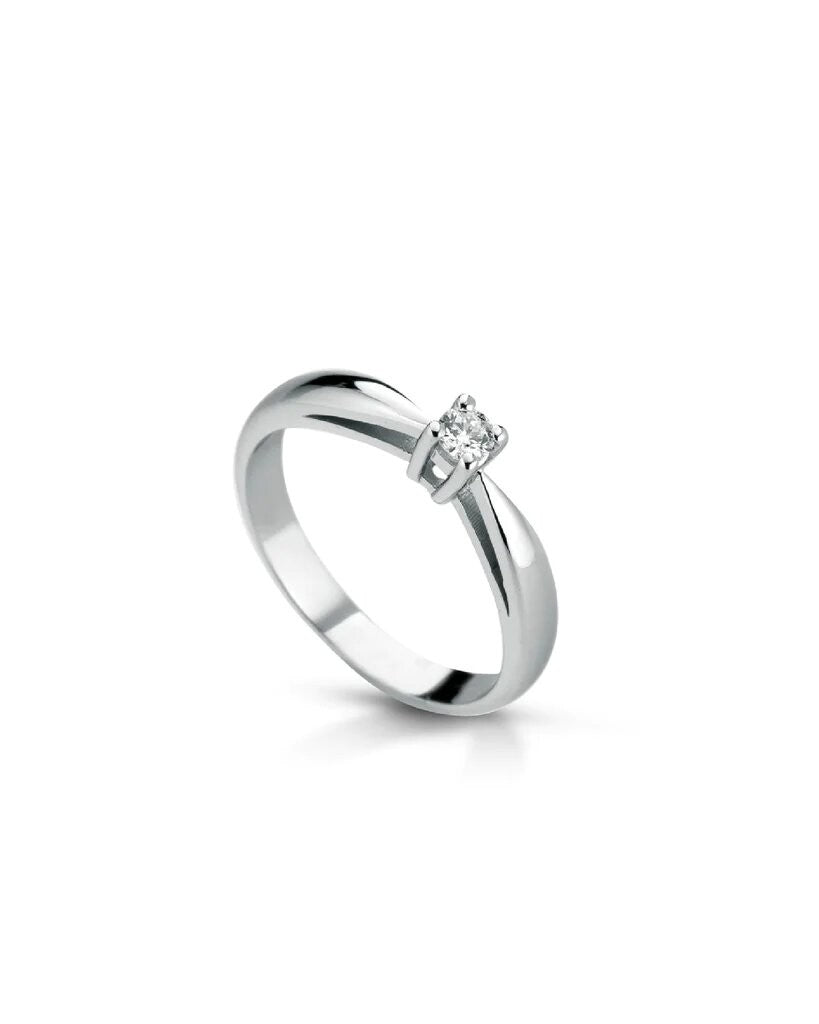 ANSOL13008 white gold ring