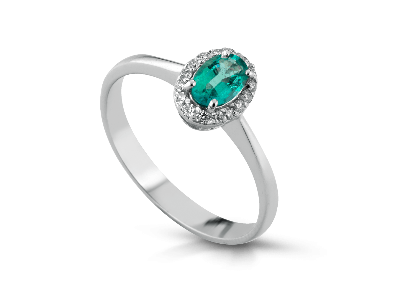 Anello Smeraldo collezione Harmony