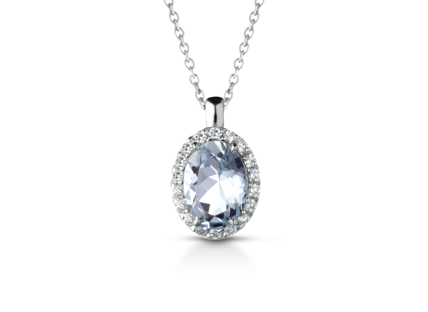 Aquamarine necklace Harmony collection