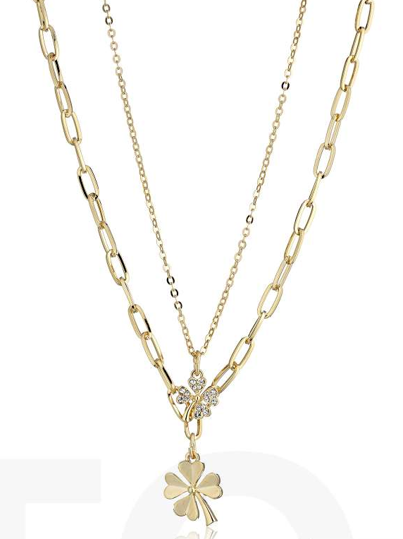 MeWo – Collana Doppia Quadrifoglio