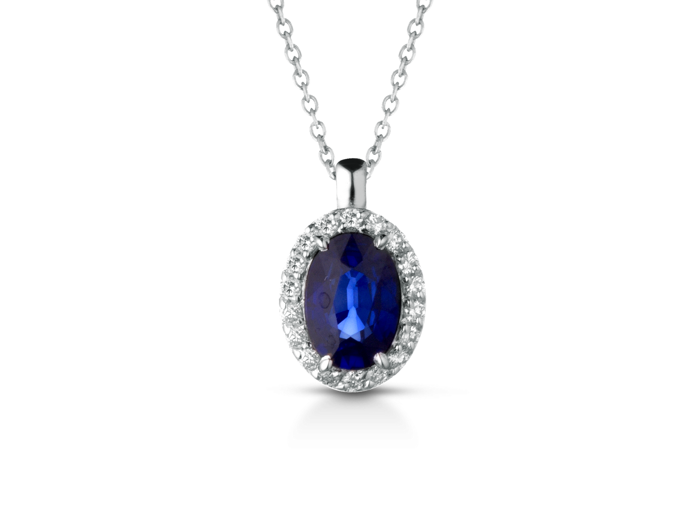 Sapphire necklace Harmony collection