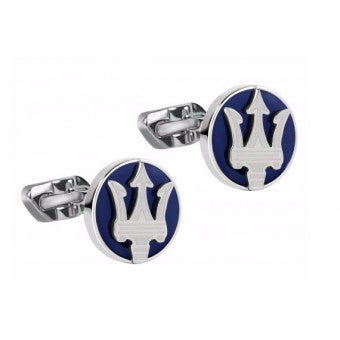 MASERATI GEMELLI SS DUMORITITE STONE BLU E ARGENTO - JM418ANK09