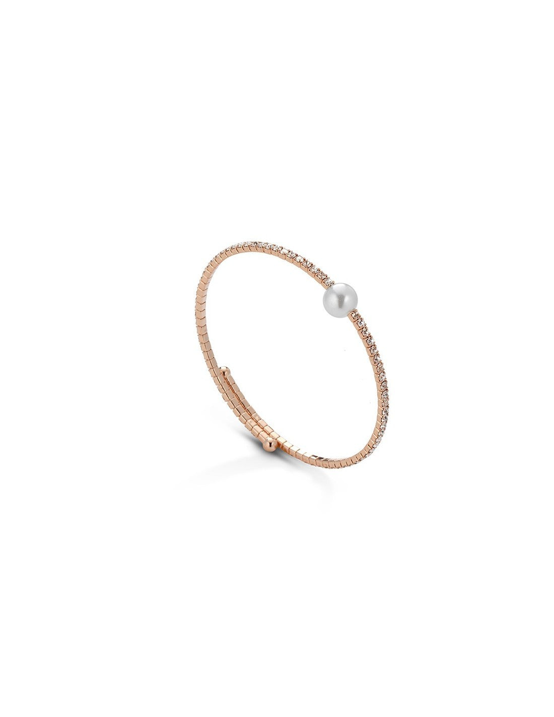 MeWo – Bracciale Semirigido in Acciaio Rosè