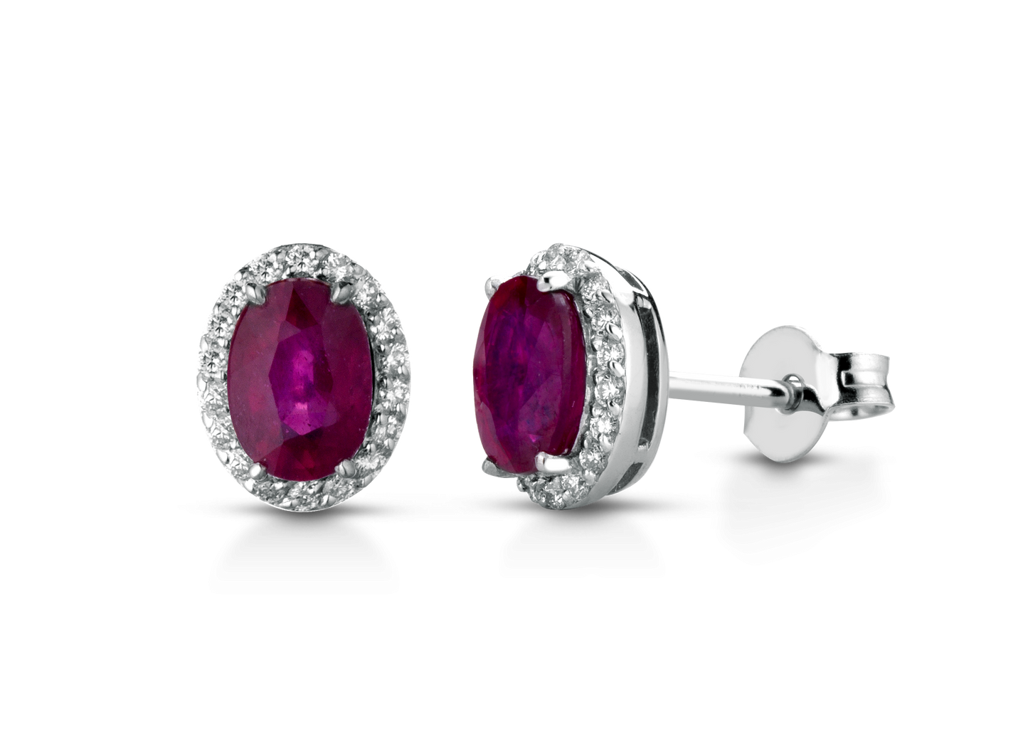 Ruby earrings Harmony collection