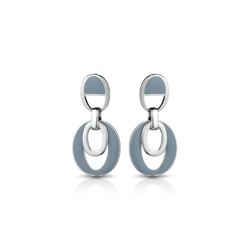 MeWo - Enamelled dangling earrings