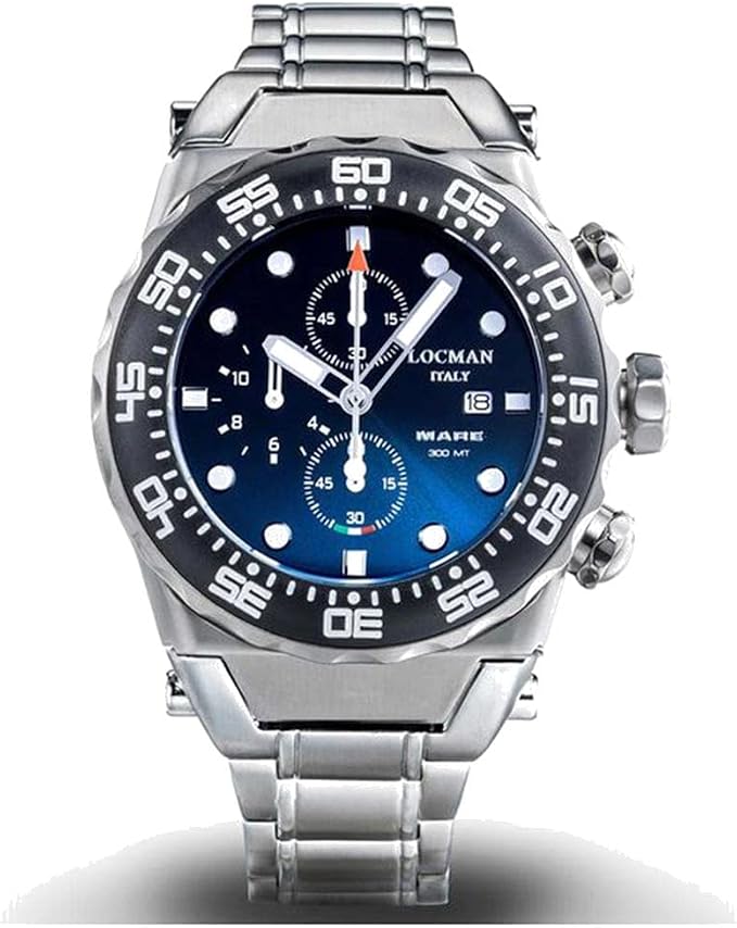 Locman - Cronografo Uomo Automatico Nuovo Mare Blu Ref. (0560A24A-00KBNKB0)