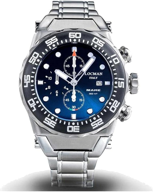 Locman - Cronografo Uomo Automatico Nuovo Mare Blu Ref. (0560A24A-00KBNKB0)