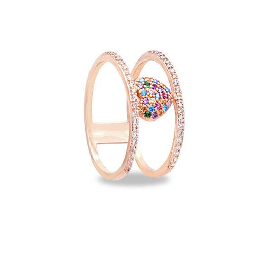 Anello Cuore Rose Gold