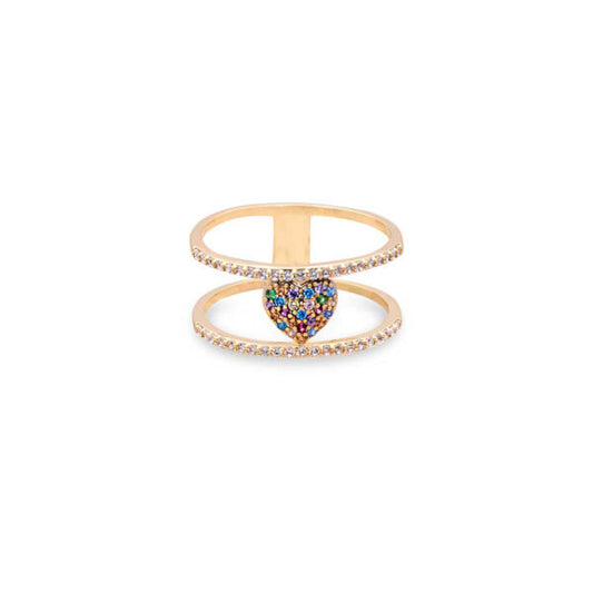Anello Cuore Yellow Gold