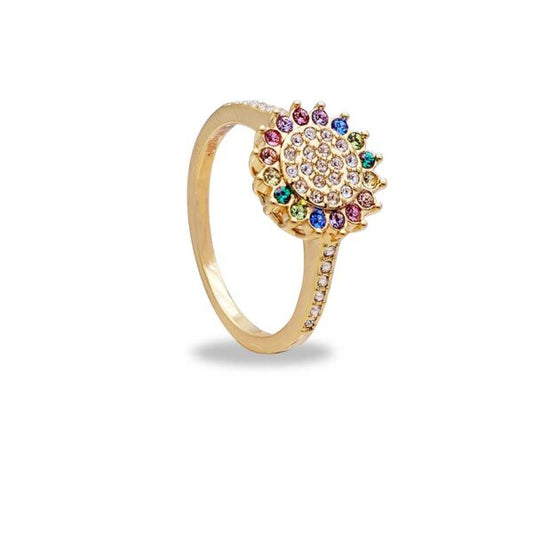 Anello Fiore Medium Yellow Gold